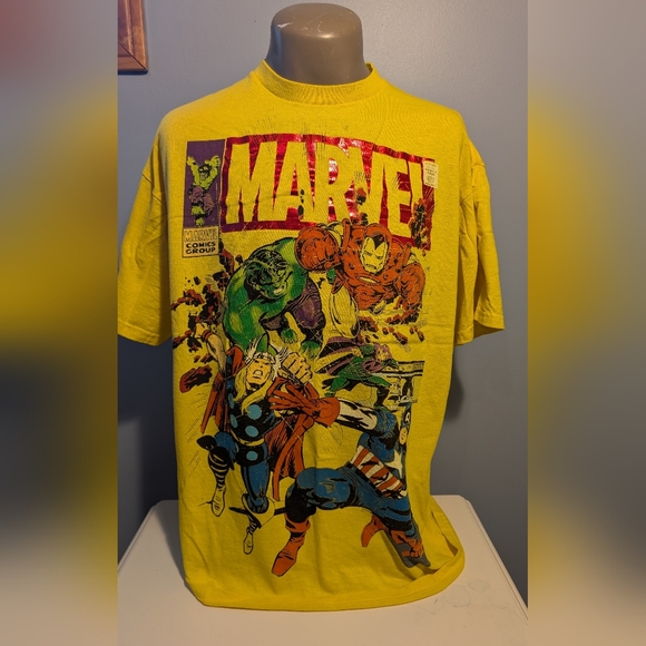 Vintage Marvel Comics Group Logo t-shirt. Thor Hulk Captain America Iron Man XL - Picture 4 of 5